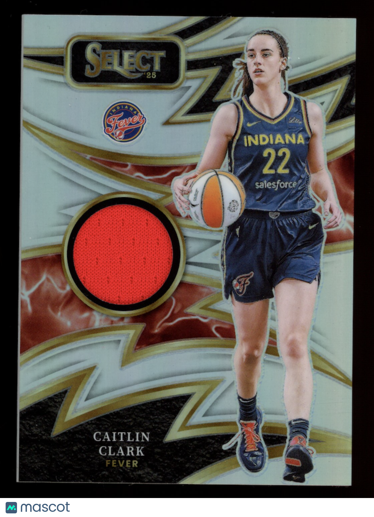 CAITLIN CLARK 2025 Panini Select Sparks Patch Silver Prizm #SP-CC Fever