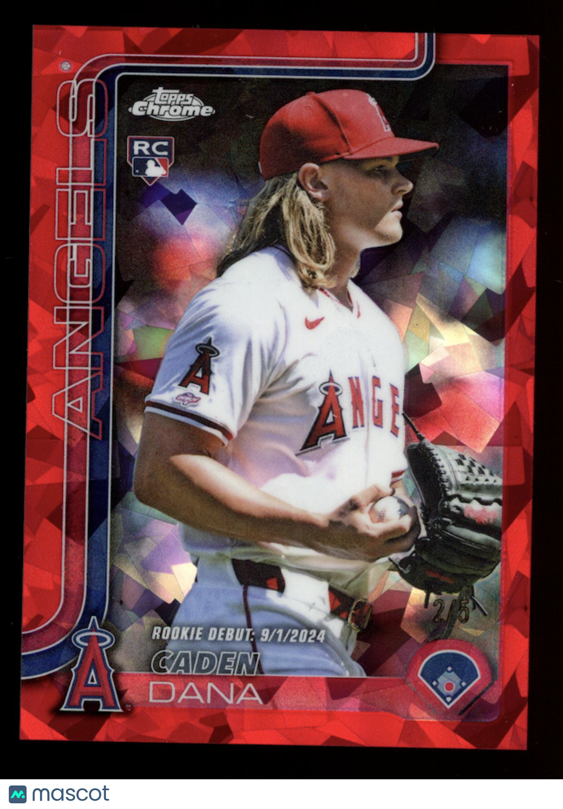 CADEN DANA 2025 Topps Chrome Update Sapphire Rookie Red Refractor /5 #USC34