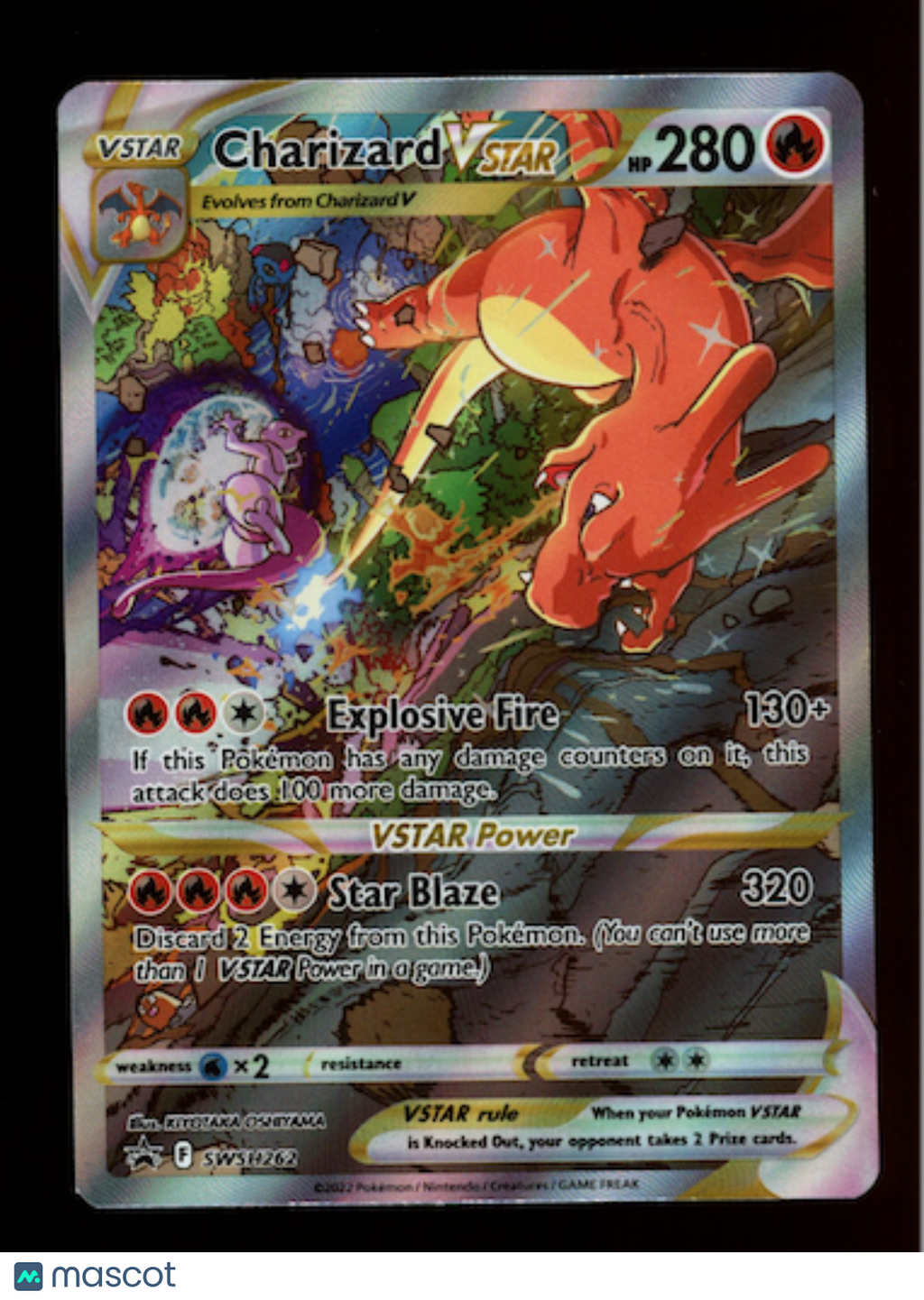 CHARIZARD VSTAR 2023 Pokemon Sword Shield Crown Zenith #SWSH262 Black Star Promo