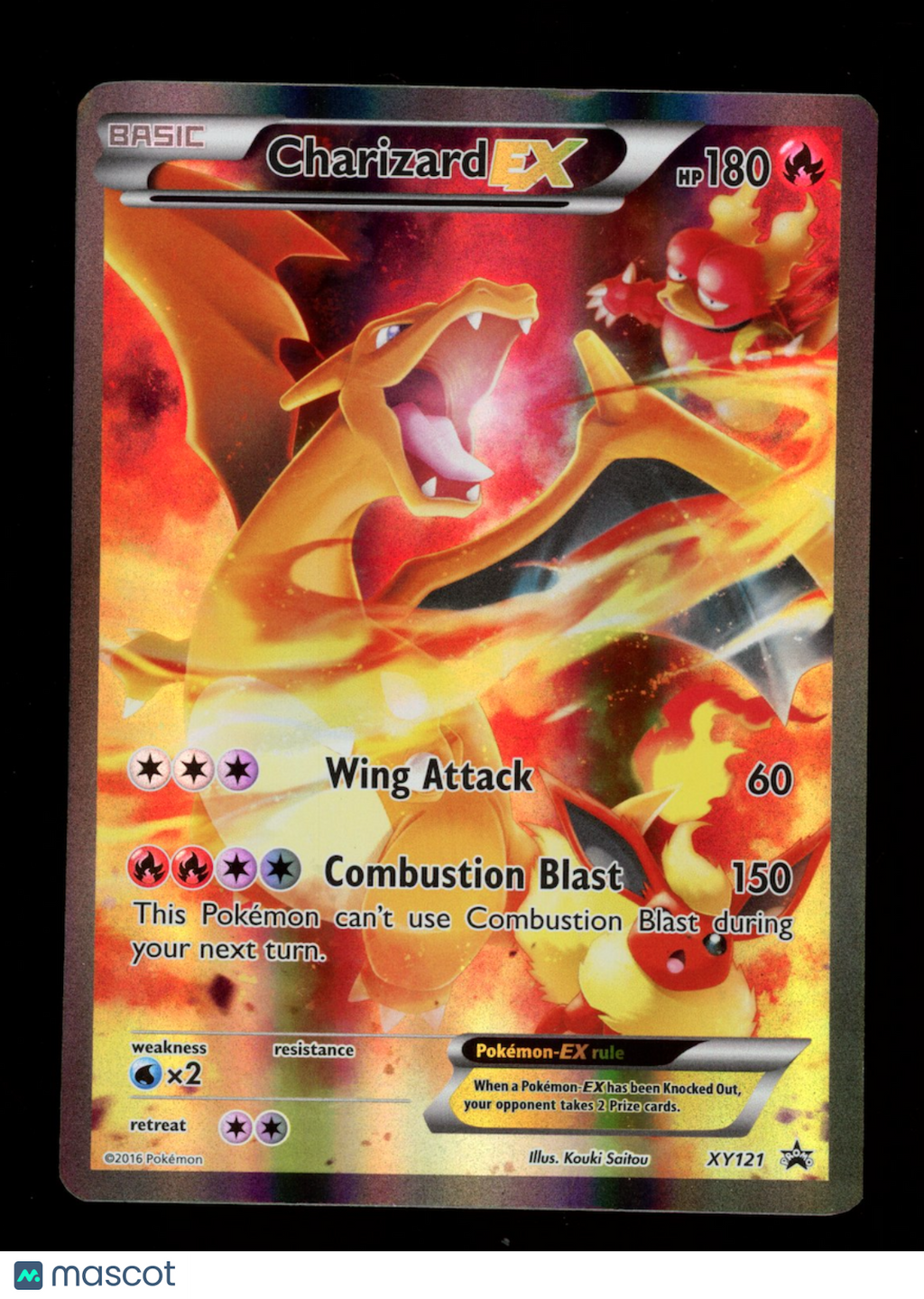 CHARIZARD EX 2016 Pokemon XY Black Star Promo Full Art #XY121
