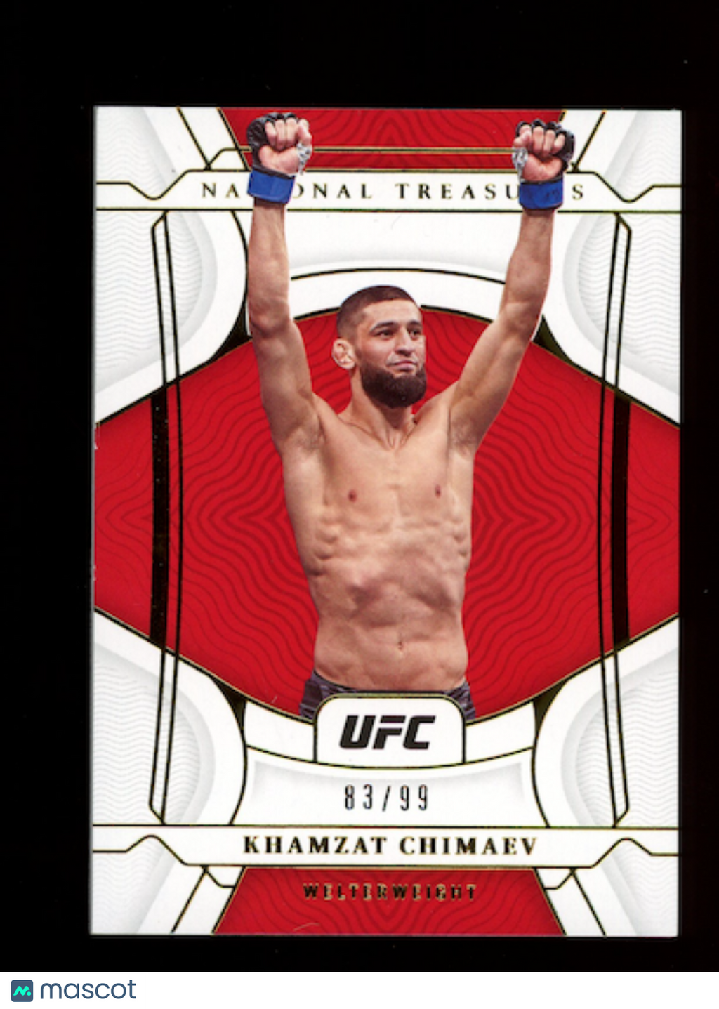 KHAMZAT CHIMAEV 2022 Panini Chronicles National Treasures UFC /99 #448
