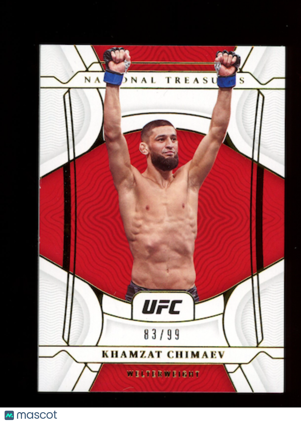 KHAMZAT CHIMAEV 2022 Panini Chronicles National Treasures UFC /99 #448