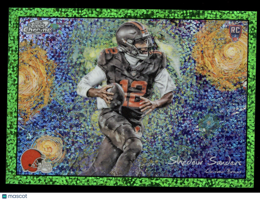 SHEDEUR SANDERS 2025 Topps Chrome Stars In The Night Green Space Dust /75 #STN-3
