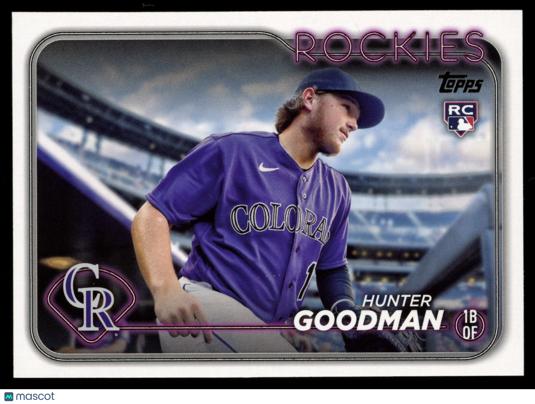 HUNTER GOODMAN 2024 Topps Series Two Rookie Golden Mirror SSP #432 Rockies