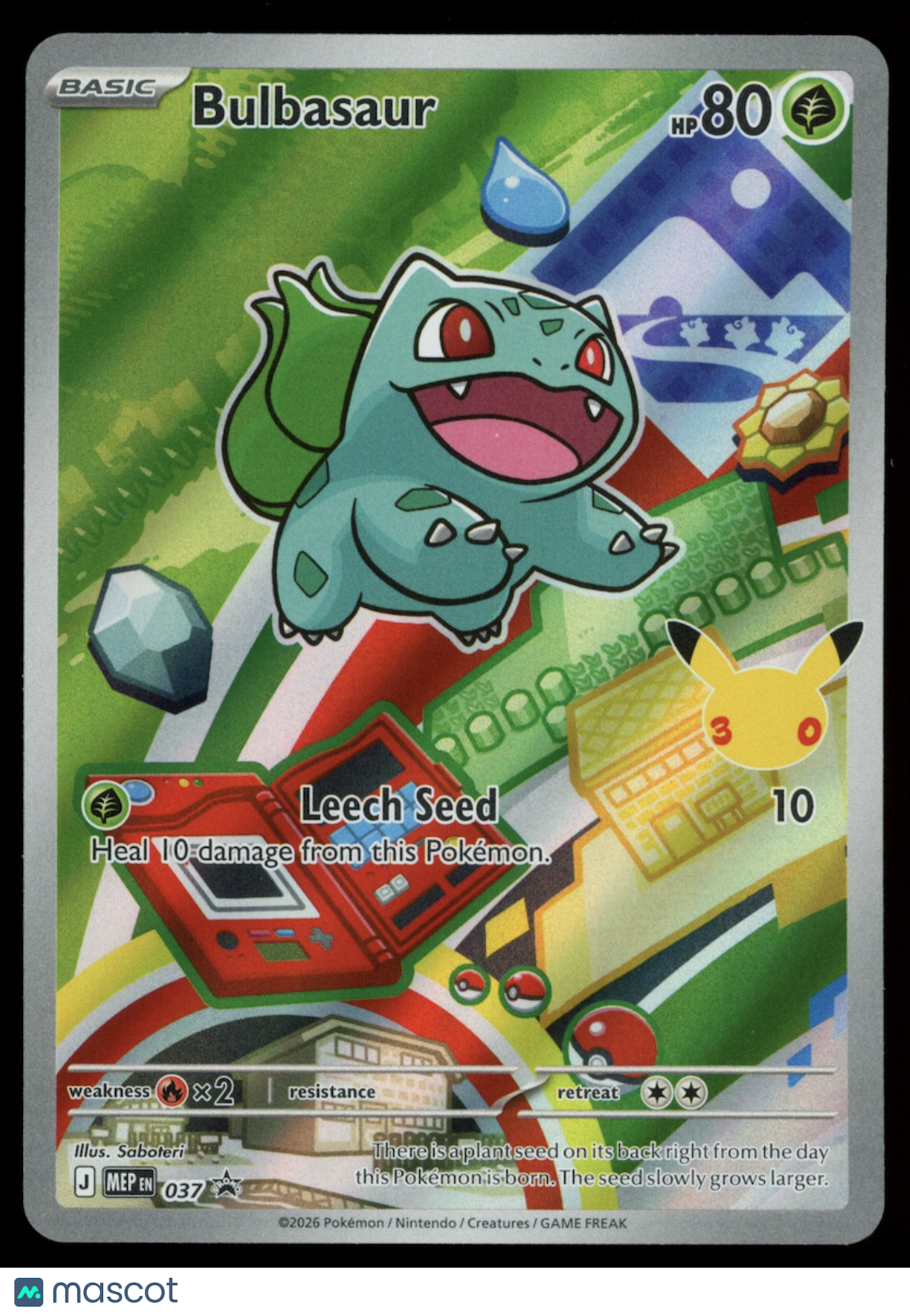 BULBASAUR 2026 Pokemon Mega Evolution First Partners #037 Black Star Promo