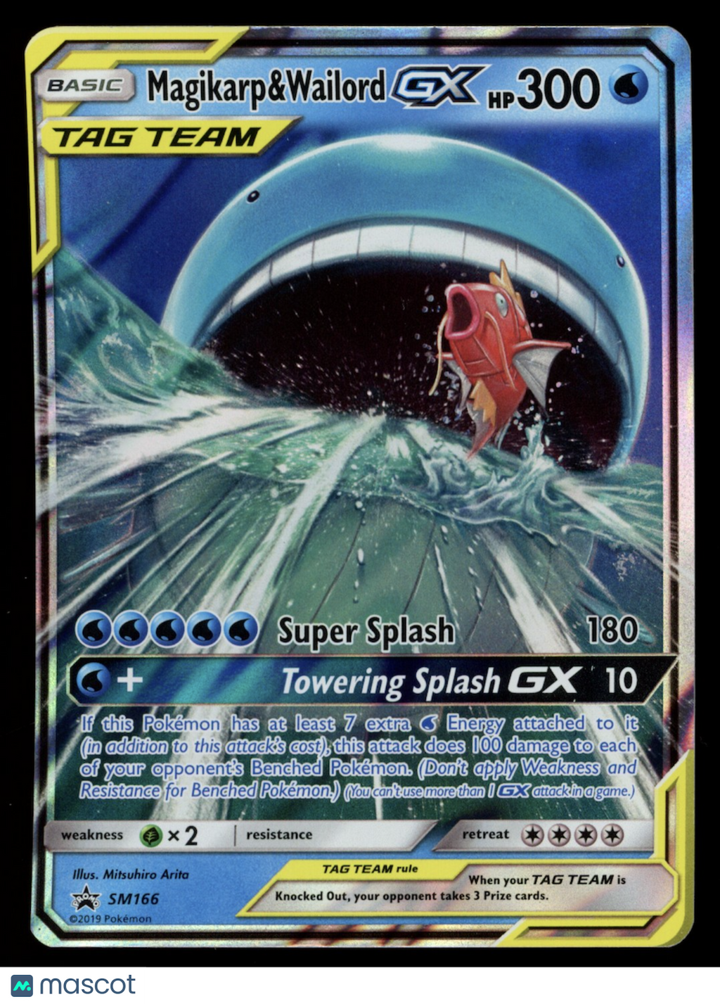 MAGIKARP & WAILORD GX 2019 Pokemon Sun & Moon TAG TEAM #SM166 Black Star Promo