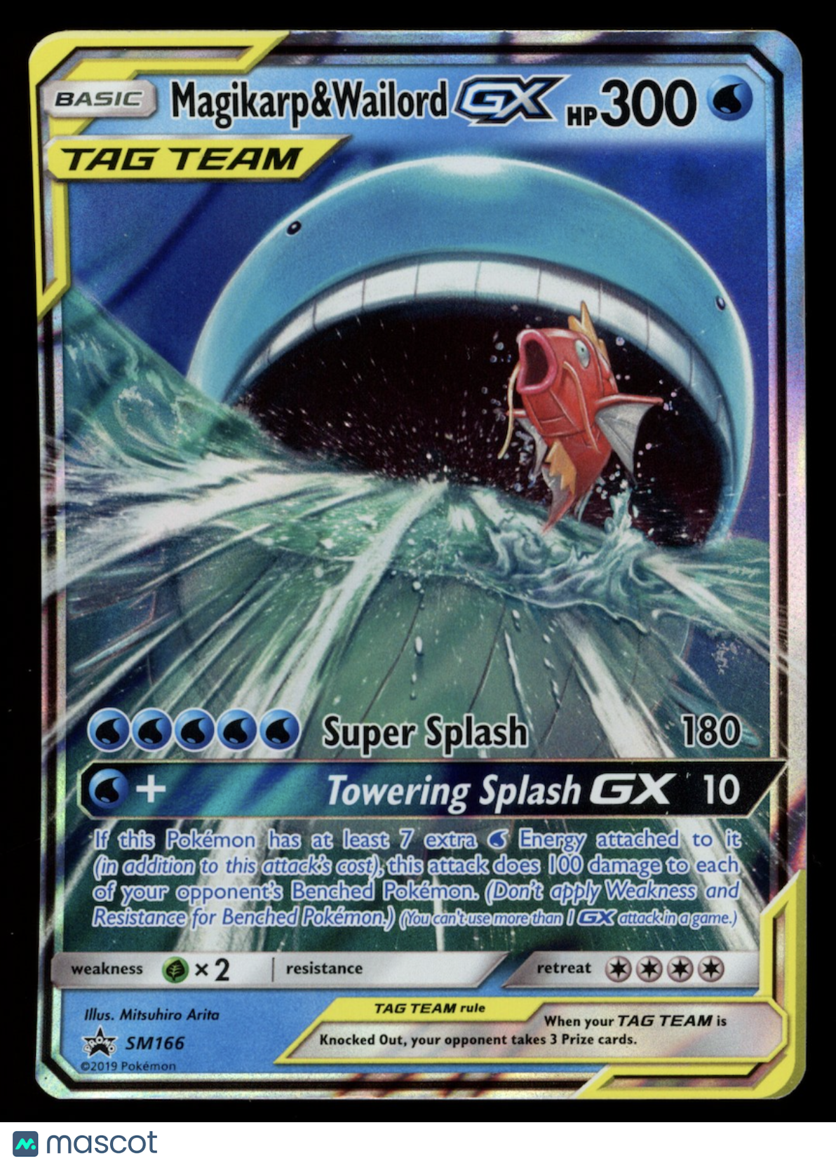MAGIKARP & WAILORD GX 2019 Pokemon Sun & Moon TAG TEAM #SM166 Black Star Promo