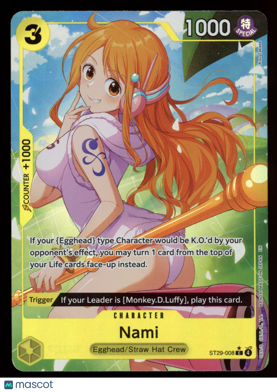 NAMI 2024 One Piece Full Art Starter Deck 29 Egghead Alternate Art #ST29-008