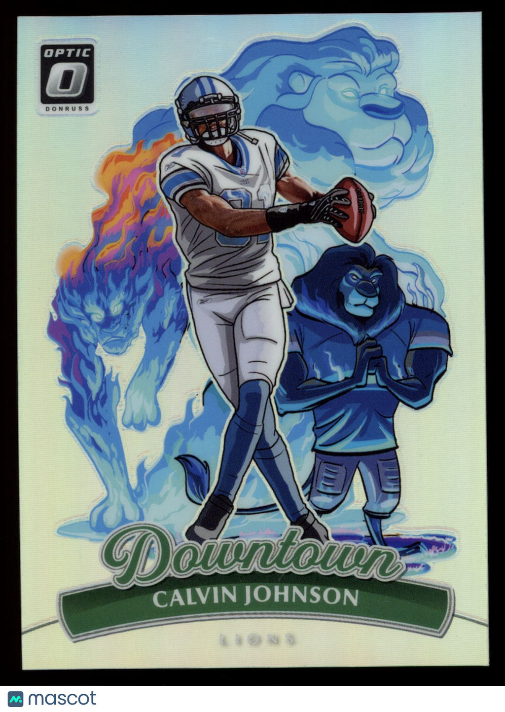 CALVIN JOHNSON 2025 Panini Donruss Optic Downtown Case Hit SSP #4 Lions