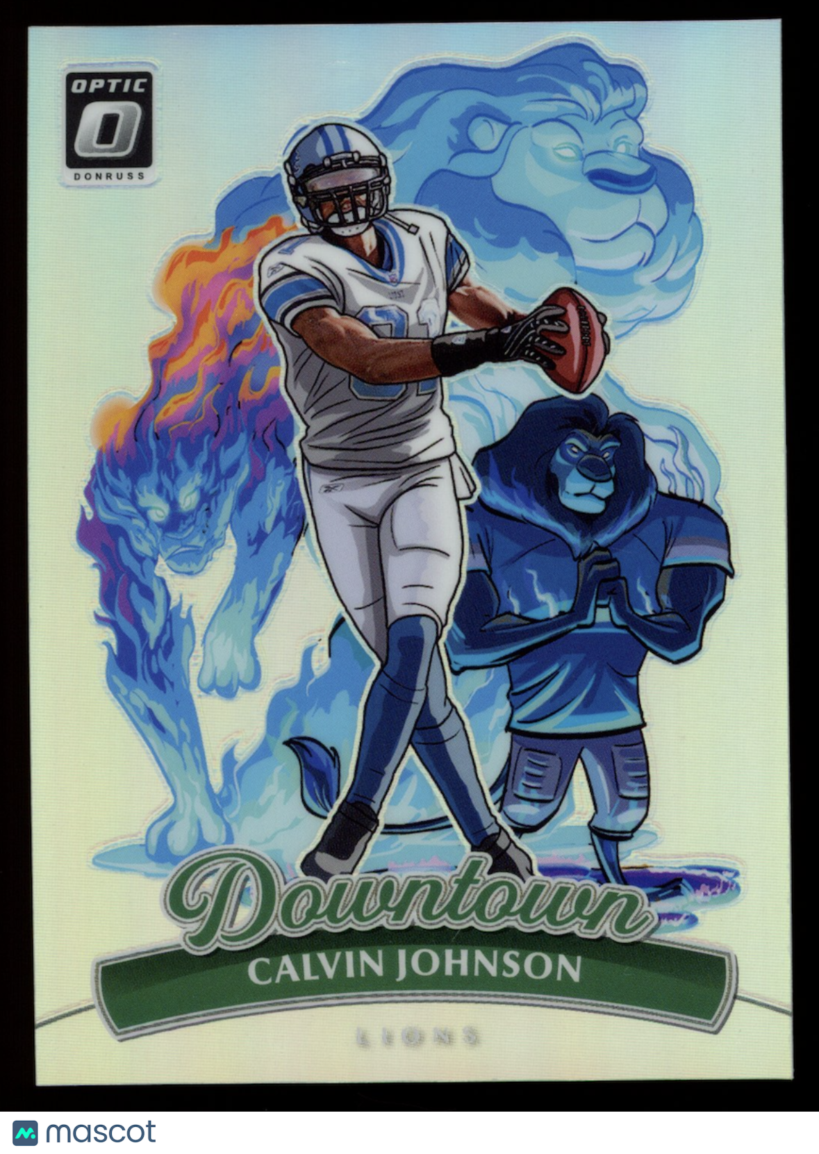 CALVIN JOHNSON 2025 Panini Donruss Optic Downtown Case Hit SSP #4 Lions