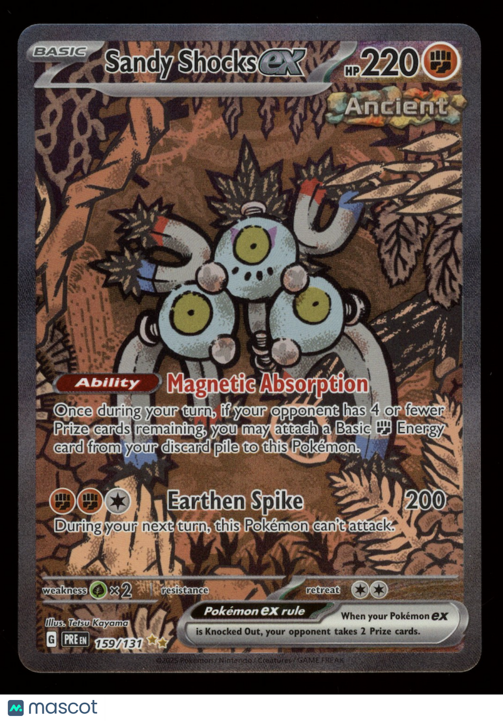SANDY SHOCKS EX Pokemon S&V Prismatic Evolutions #159 Special Illustration Rare