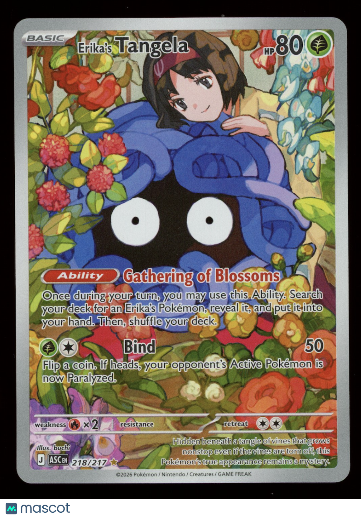 ERIKA'S TANGELA 2026 Pokemon ME Ascended Heroes #218/217 Illustration Rare