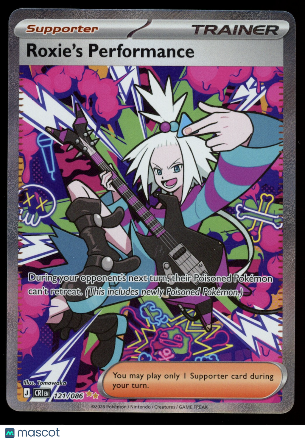ROXIE'S PERFORMANCE 2026 Pokemon ME Chaos Rising #121 Special Illustration Rare