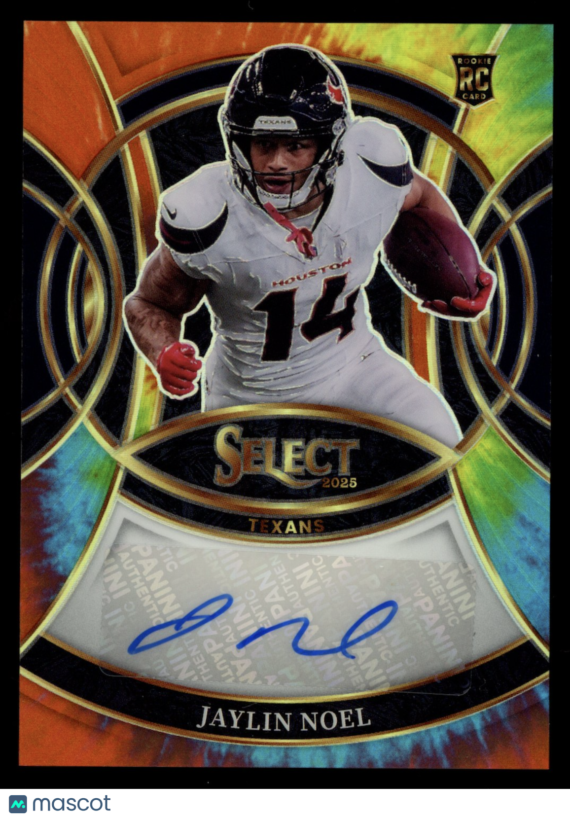JAYLIN NOEL 2025 Panini Select Rookie Auto Tie-Dye Prizm /25 #RSI-JNL Texans
