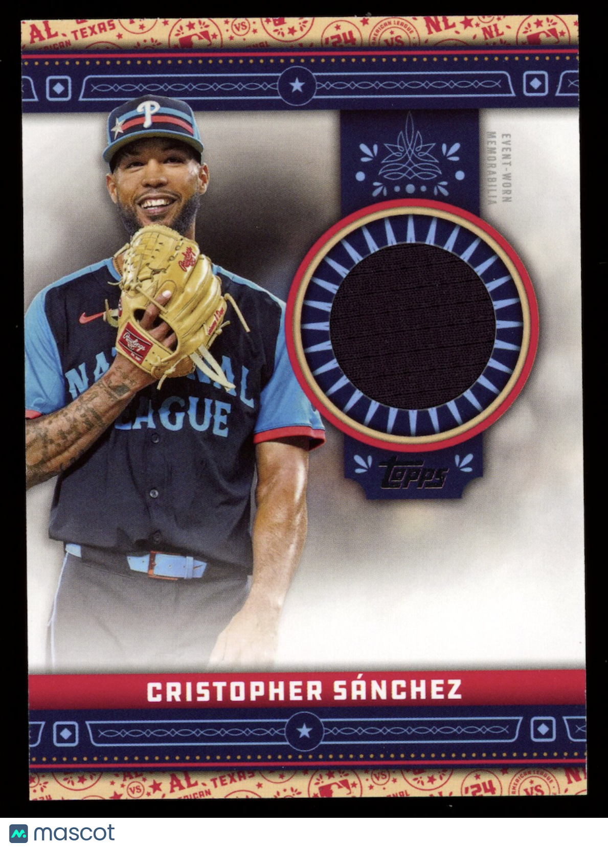 CRISTOPHER SANCHEZ 2024 Topps Update Series All-Star Stitches Patch Phillies