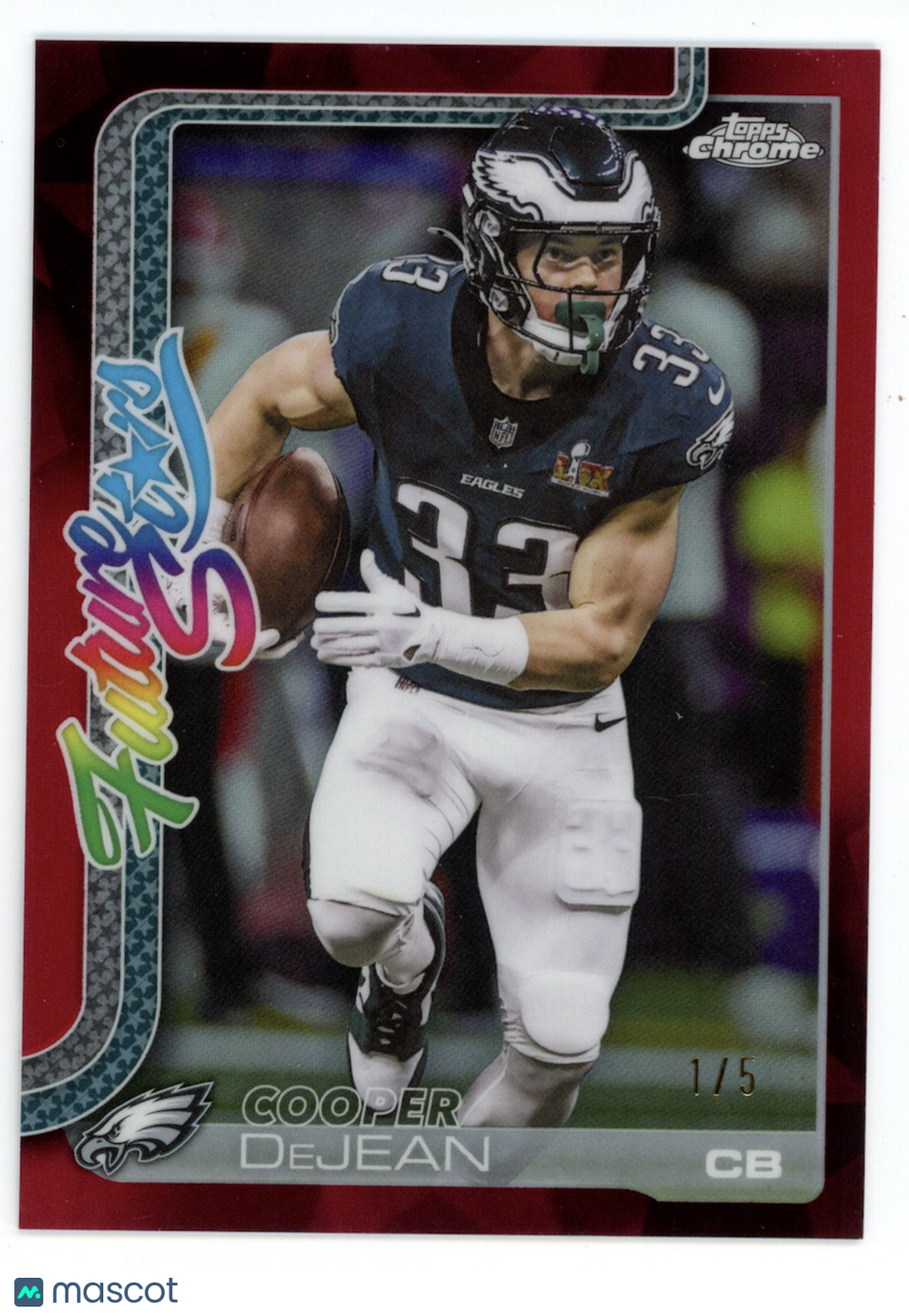 COOPER DEJEAN 2025 Topps Chrome Future Stars Red Refractor /5 #FS-20 Eagles