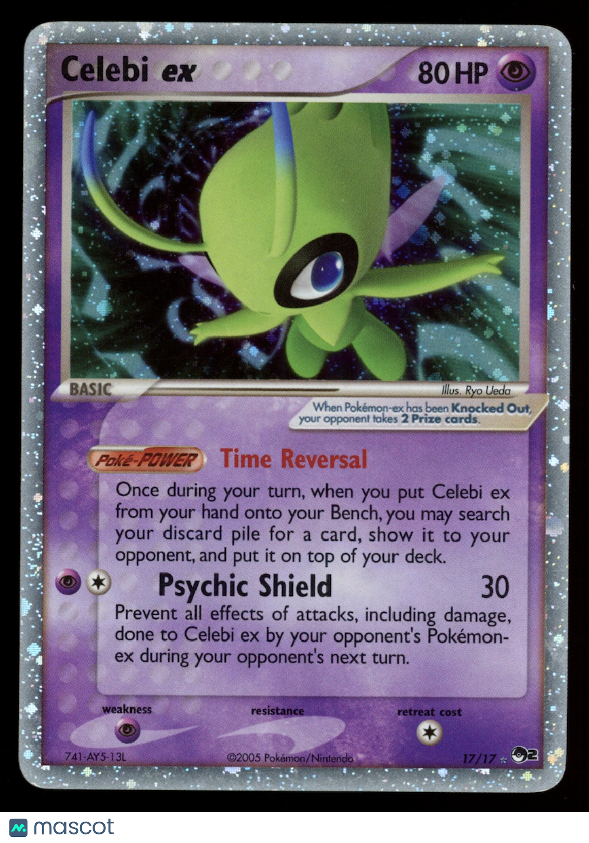 CELEBI EX 2005 Pokemon POP Series 2 Holo Ultra Rare #17/17