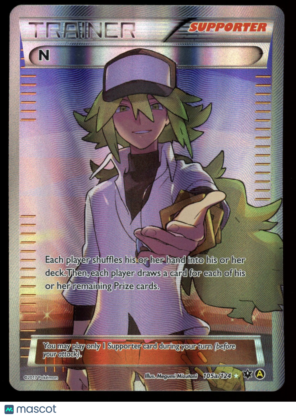 N 2017 Pokemon Alternate Art Promos Promo Supporter #105a/124