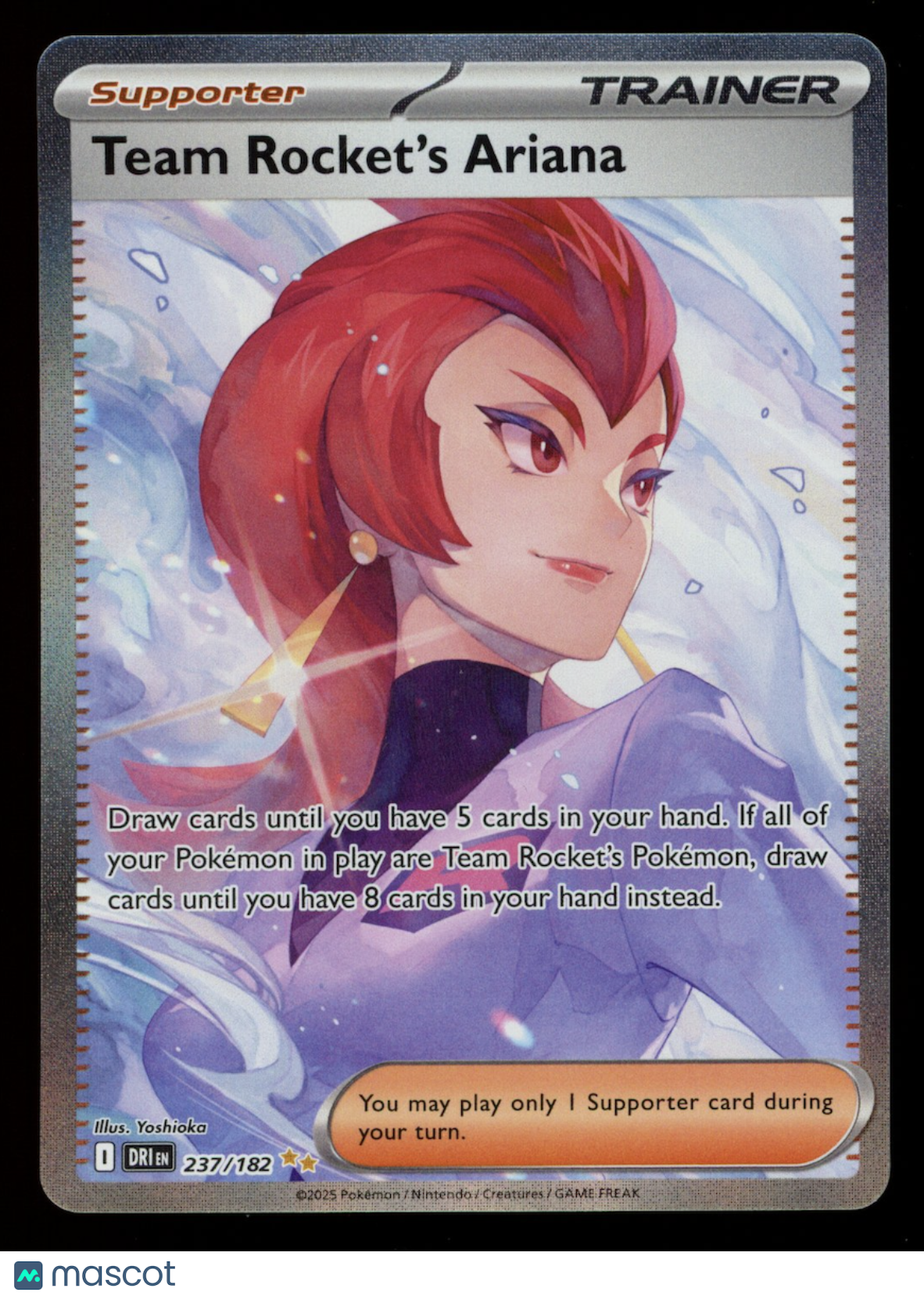 TEAM ROCKET'S ARIANA 2025 Pokemon Destined Rivals #237 Special Illustration Rare