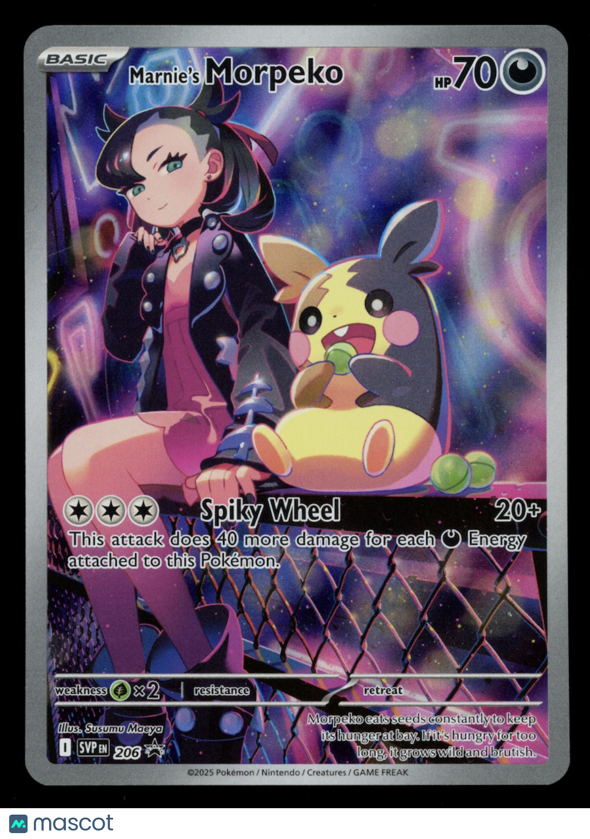 MARNIE'S MORPEKO 2025 Pokemon Scarlet & Violet Black Star Promo SVP #206