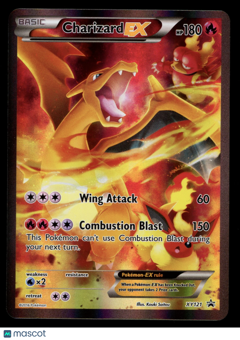 CHARIZARD EX 2016 Pokemon XY Black Star Promo Full Art #XY121
