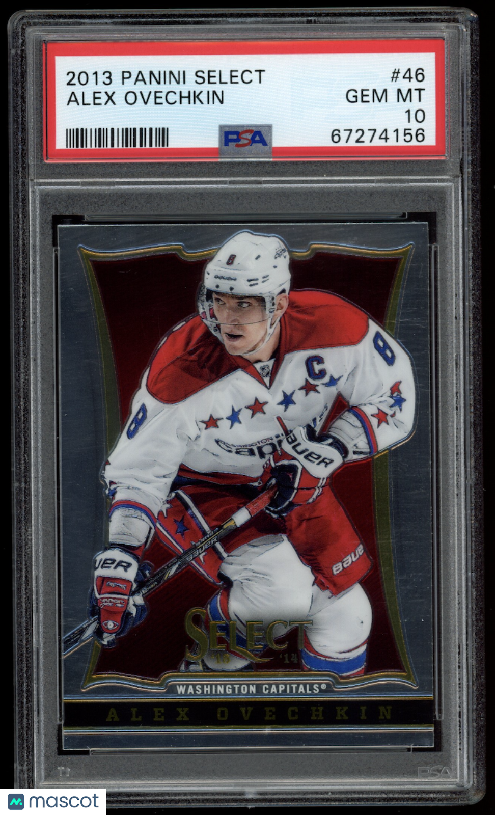 ALEX OVECHKIN 2013 Panini Select #46 PSA 10 Washington Capitals