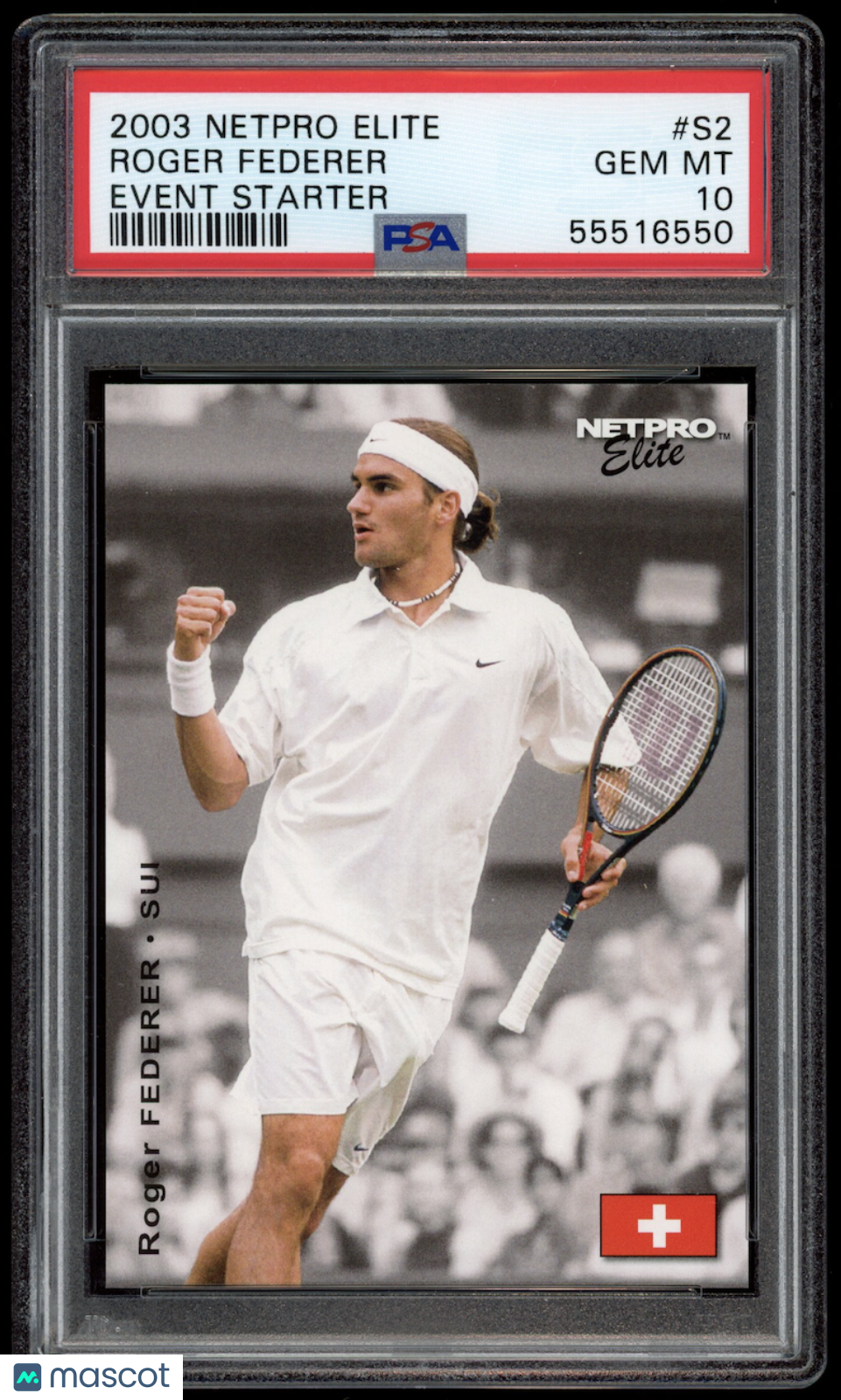 ROGER FEDERER 2003 Netpro Elite Event Starter Rookie #S2 PSA 10