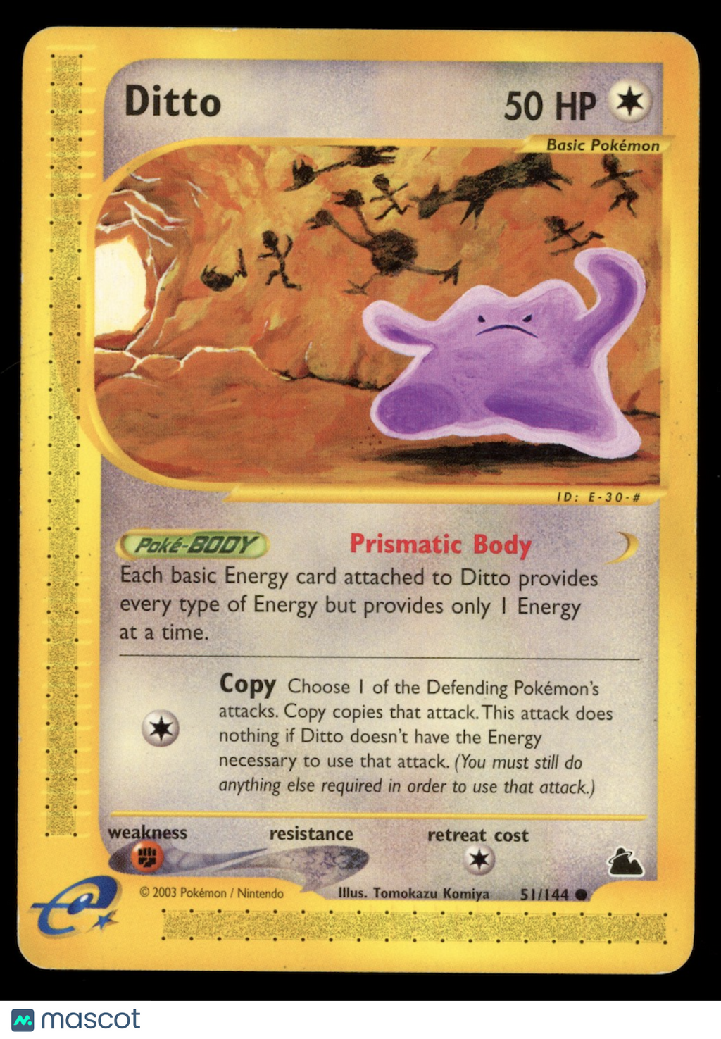 DITTO 2003 Pokemon Skyridge Common #51/144