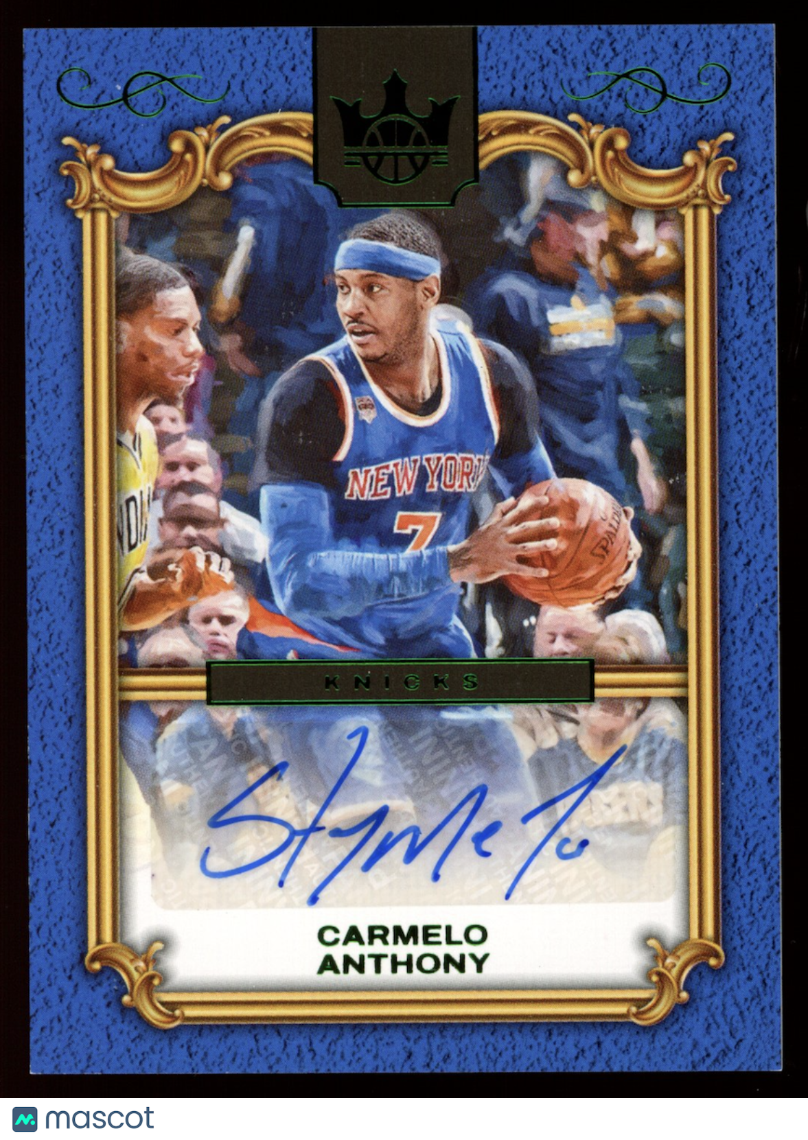 CARMELO ANTHONY 2024-25 Panini Court Kings Legacy Portraits Auto Green #LP-CAR