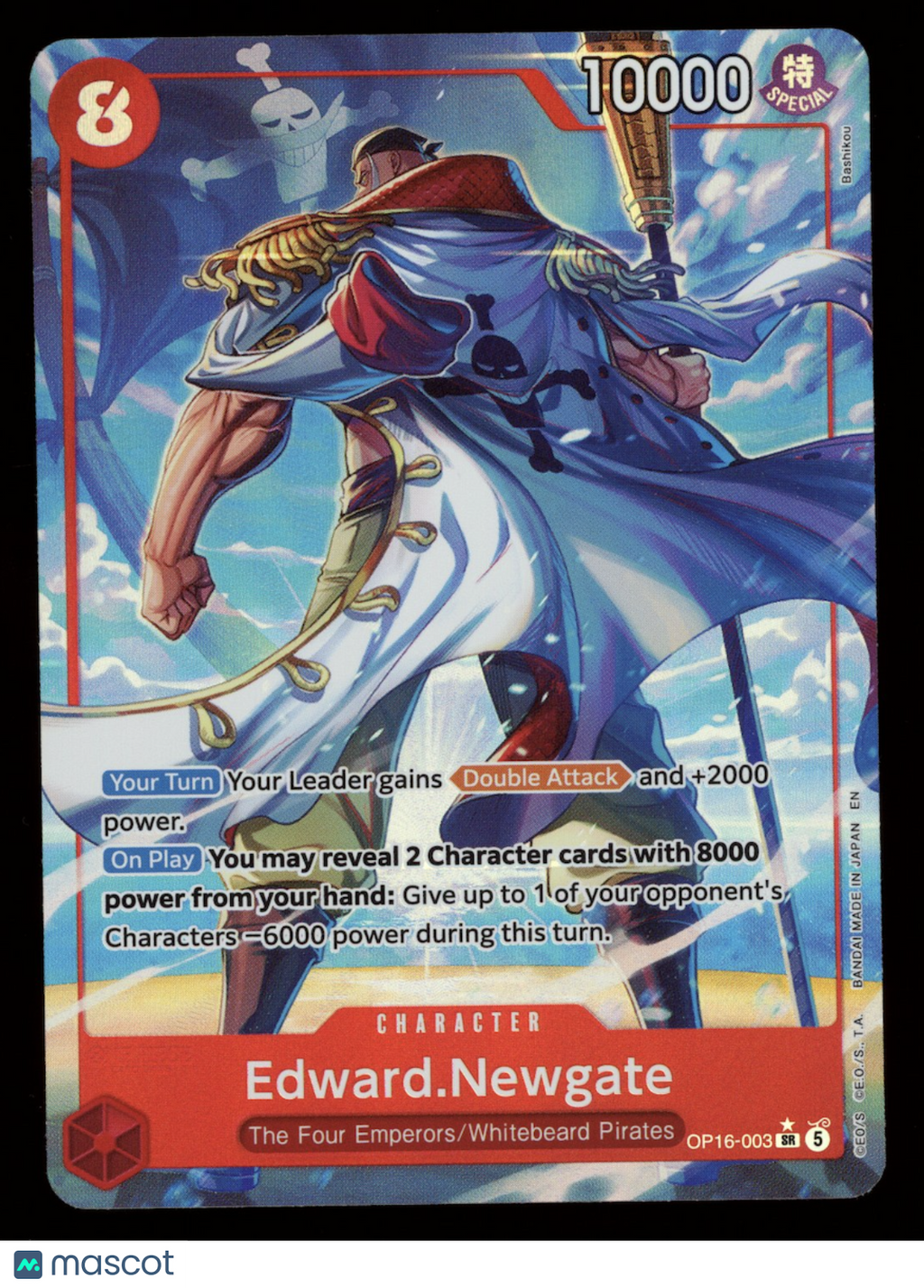 EDWARD.NEWGATE 2026 One Piece Time of Battle SR #OP16-003 Alternate Art