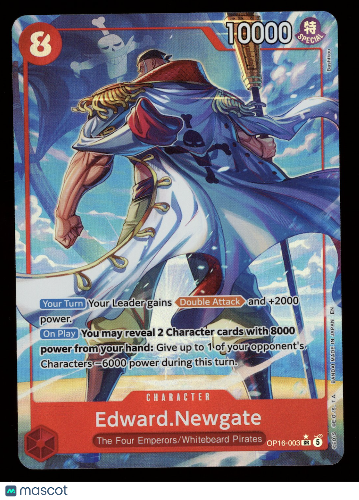 EDWARD.NEWGATE 2026 One Piece Time of Battle SR #OP16-003 Alternate Art