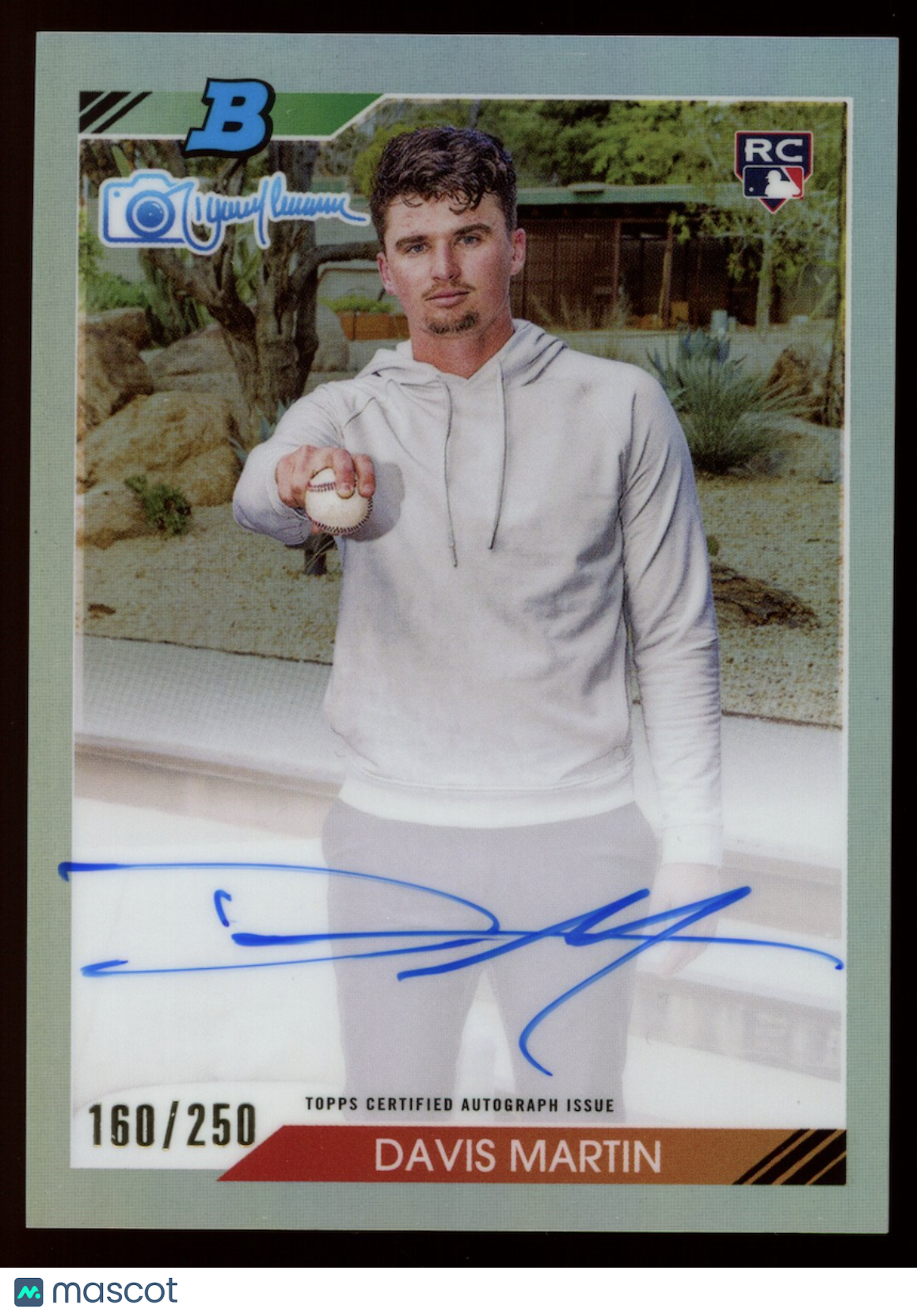 DAVIS MARTIN 2023 Bowman's Best 1992 by Randy Johnson Rookie Auto /250 #92RJA-DM