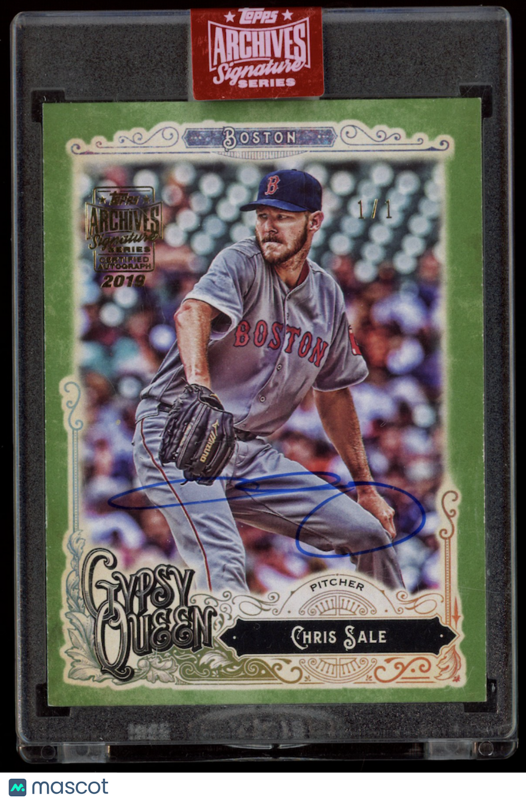 CHRIS SALE 2019 Topps Archives Signature Series Auto Gypsy Queen 1/1 Red Sox