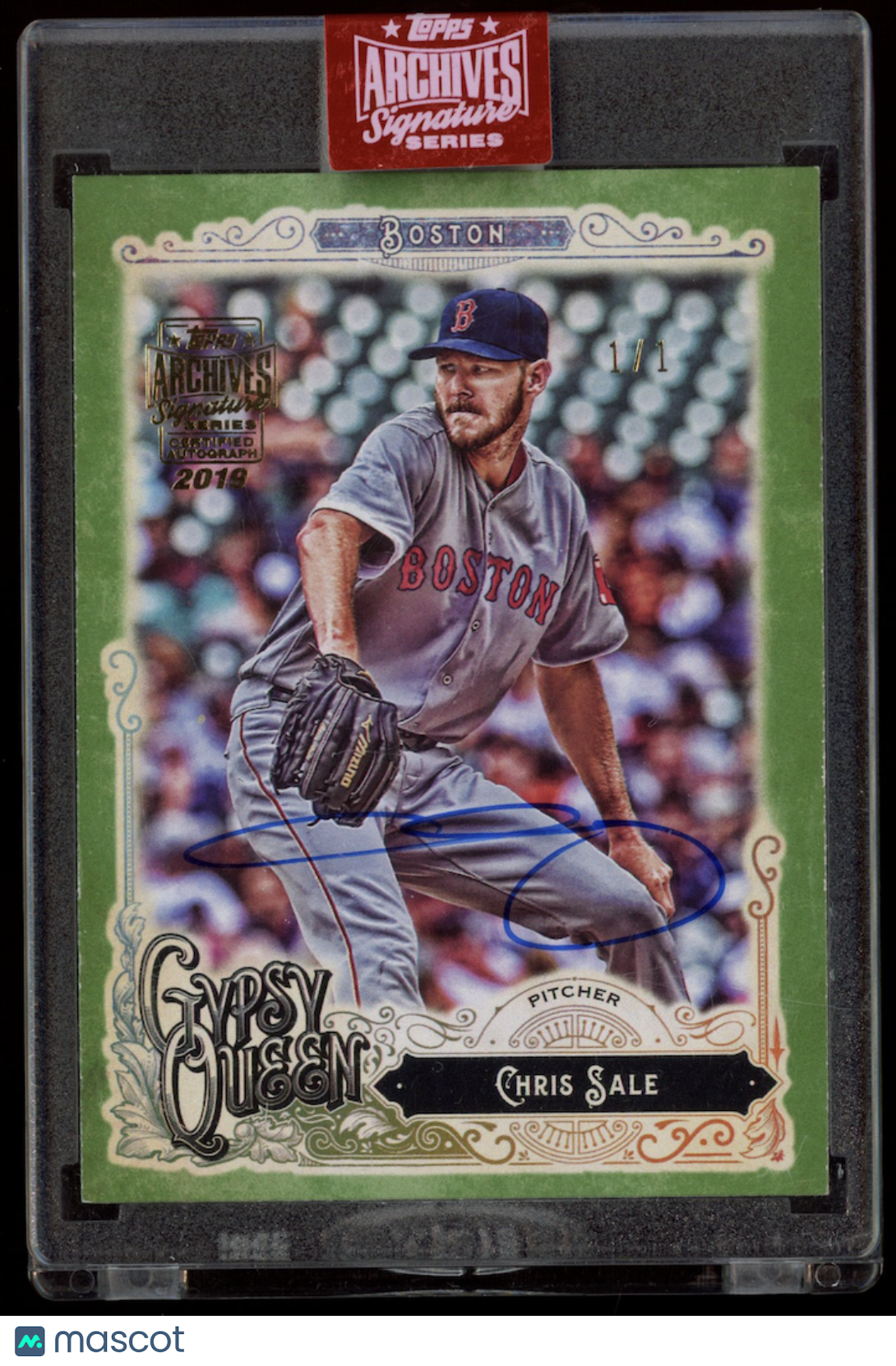 CHRIS SALE 2019 Topps Archives Signature Series Auto Gypsy Queen 1/1 Red Sox
