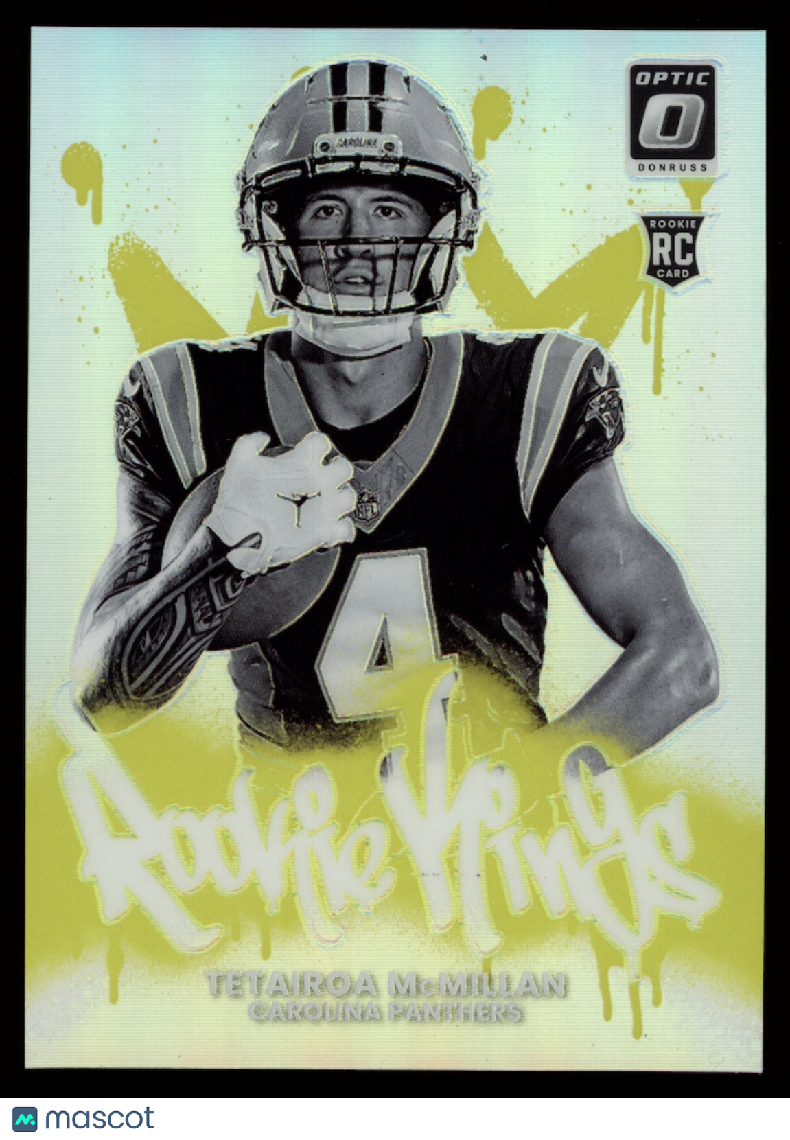 TETAIROA MCMILLAN 2025 Panini Optic Rookie Kings Case Hit SSP #17 Panthers