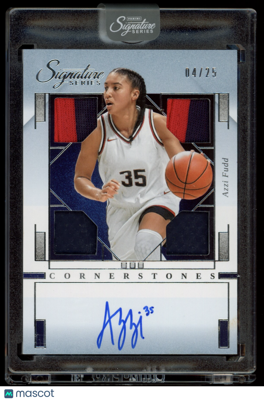AZZI FUDD 2025-26 Panini Signature Series Cornerstones Patch Auto /25 #CS-AZF