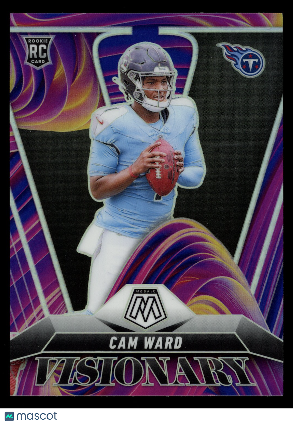 CAM WARD 2025 Panini Mosaic Visionary Prizm Rookie Case Hit SSP #24 Titans