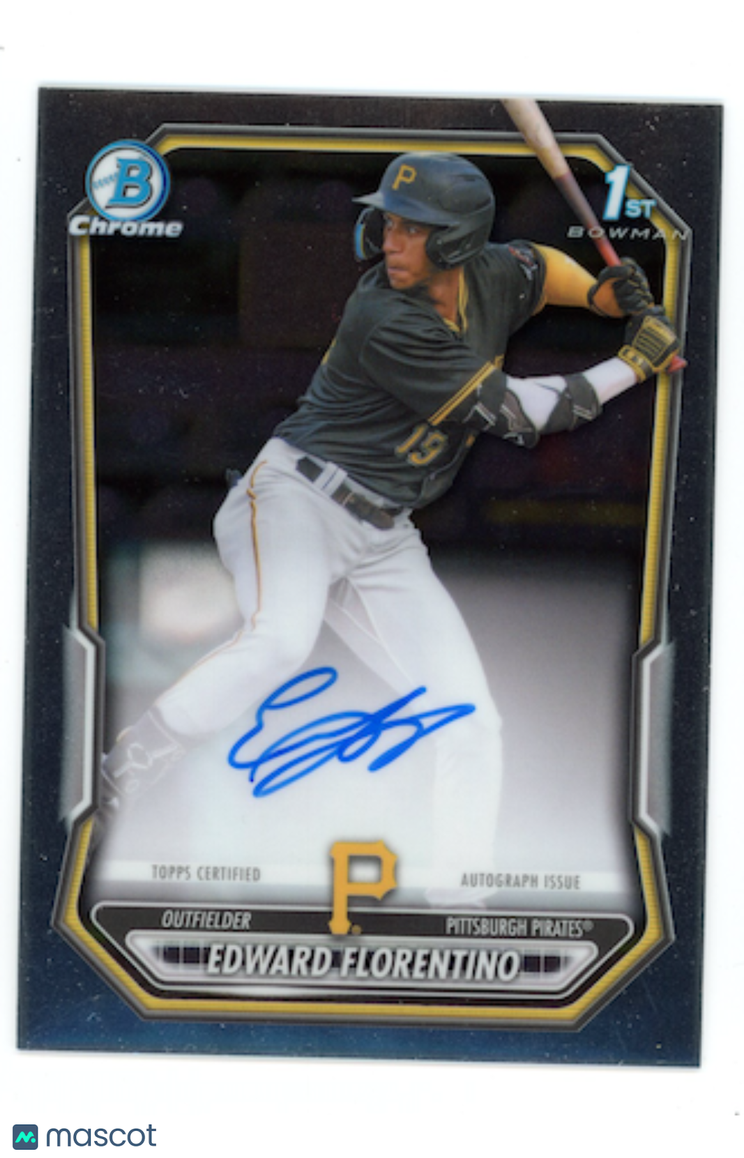 EDWARD FLORENTINO 2026 Bowman 1st Chrome Prospect Auto #CPA-EF Pirates