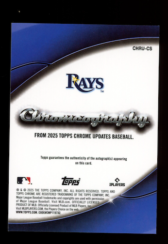 CHANDLER SIMPSON 2025 Topps Chrome Update Chromography Auto Orange /25 RC