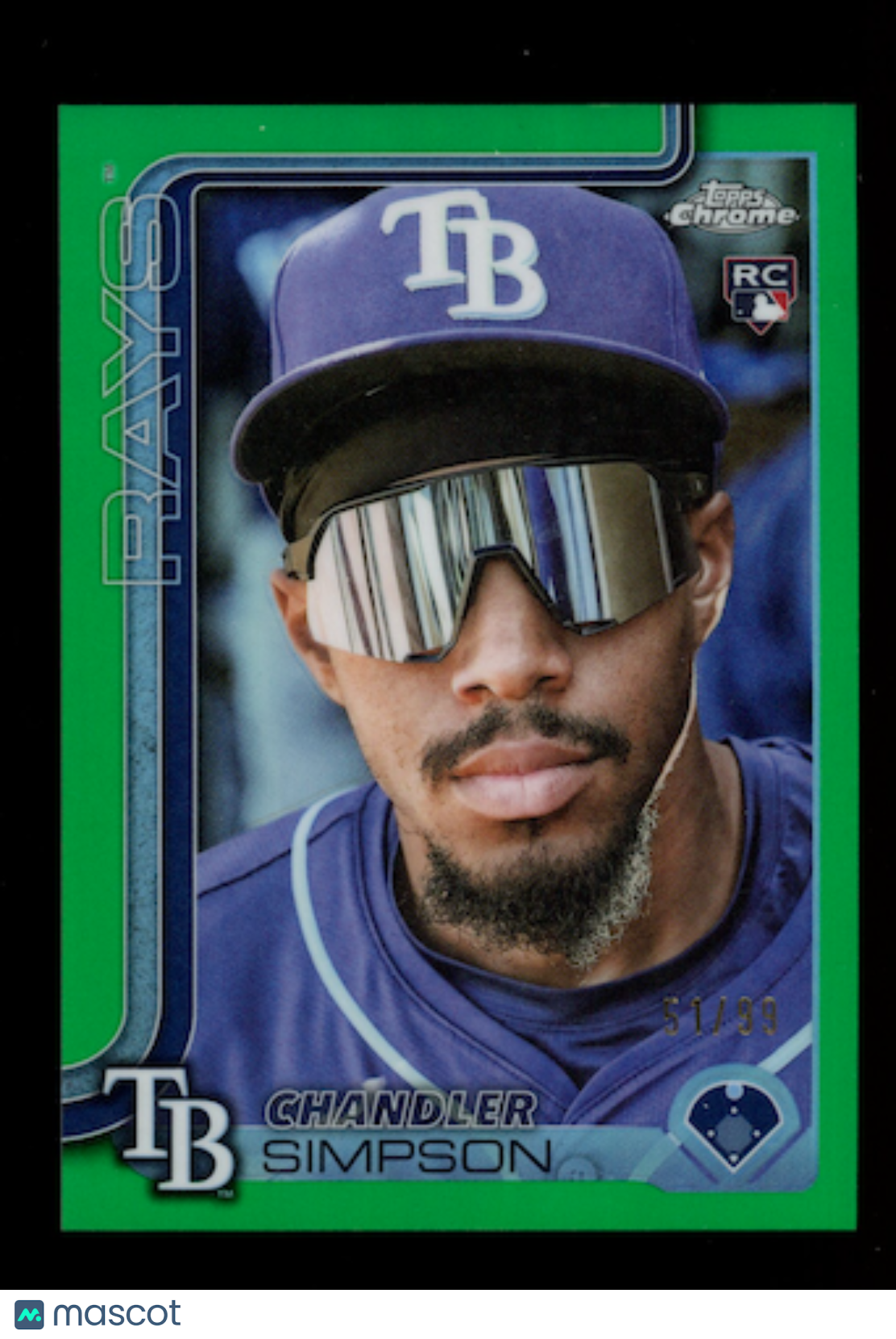 CHANDLER SIMPSON 2025 Topps Chrome Update RC Image Variation Green /99 #USC179