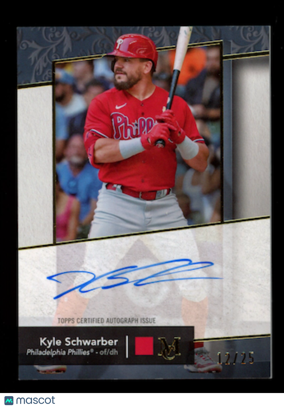 KYLE SCHWARBER 2024 Topps Museum Collection Archival Auto /25 #AA-KS Phillies