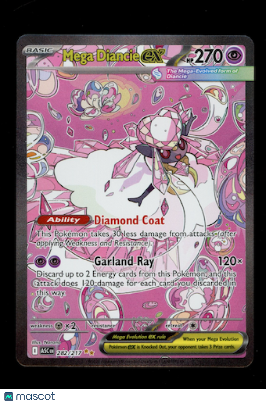 MEGA DIANCIE EX 2026 ME Ascended Heroes #282/217 Special Illustration Rare