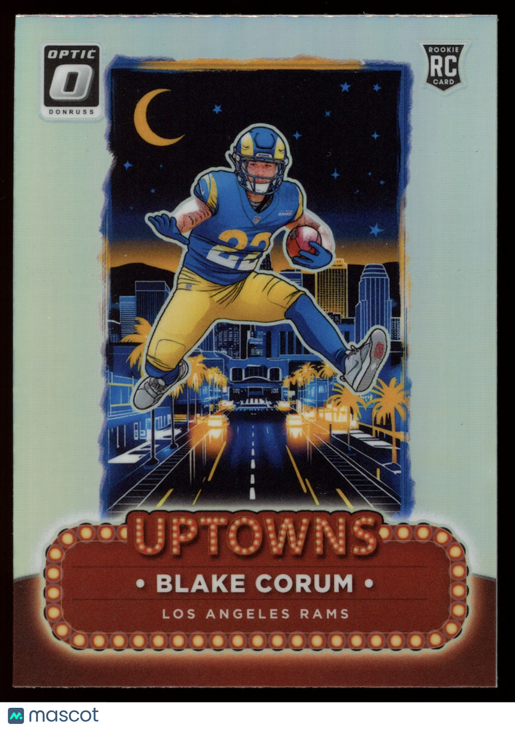 BLAKE CORUM 2024 Panini Donruss Optic Uptowns Rookie Case Hit SSP #14 Rams