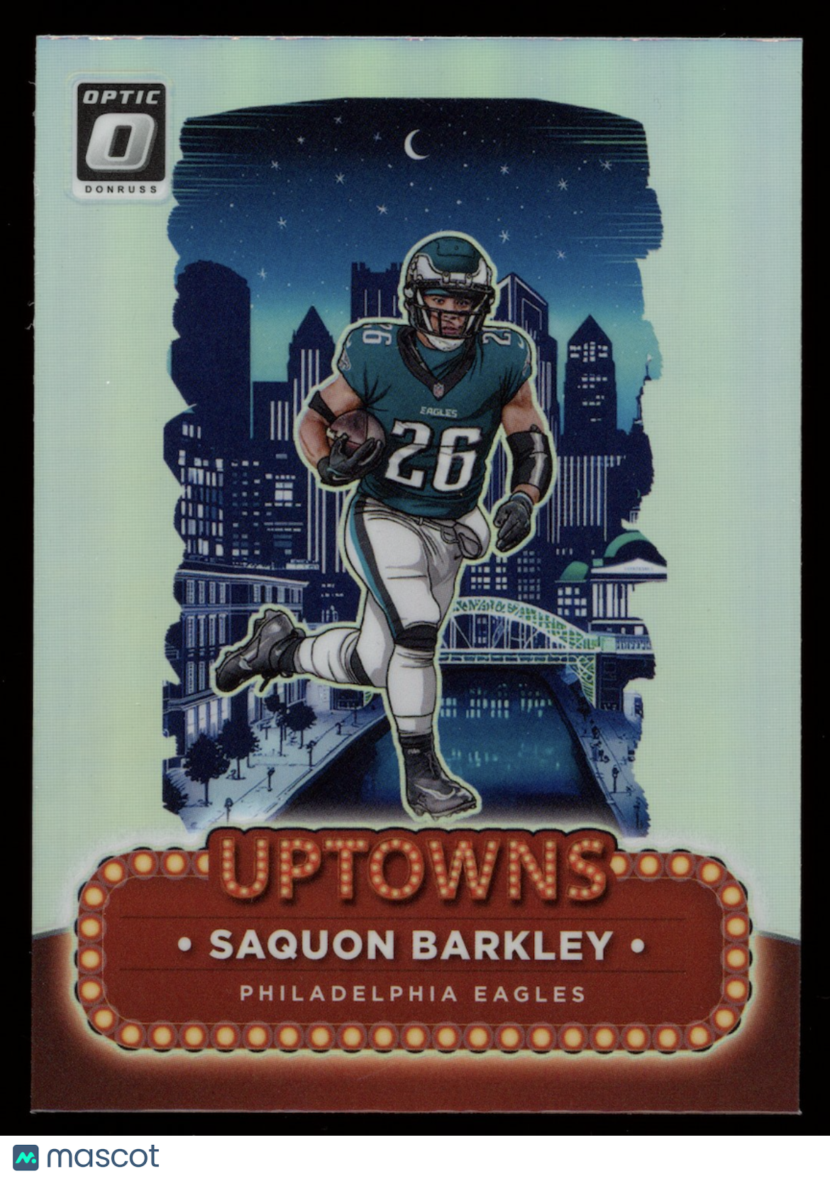 SAQUON BARKLEY 2024 Panini Donruss Optic Uptowns Case Hit SSP #17 Eagles