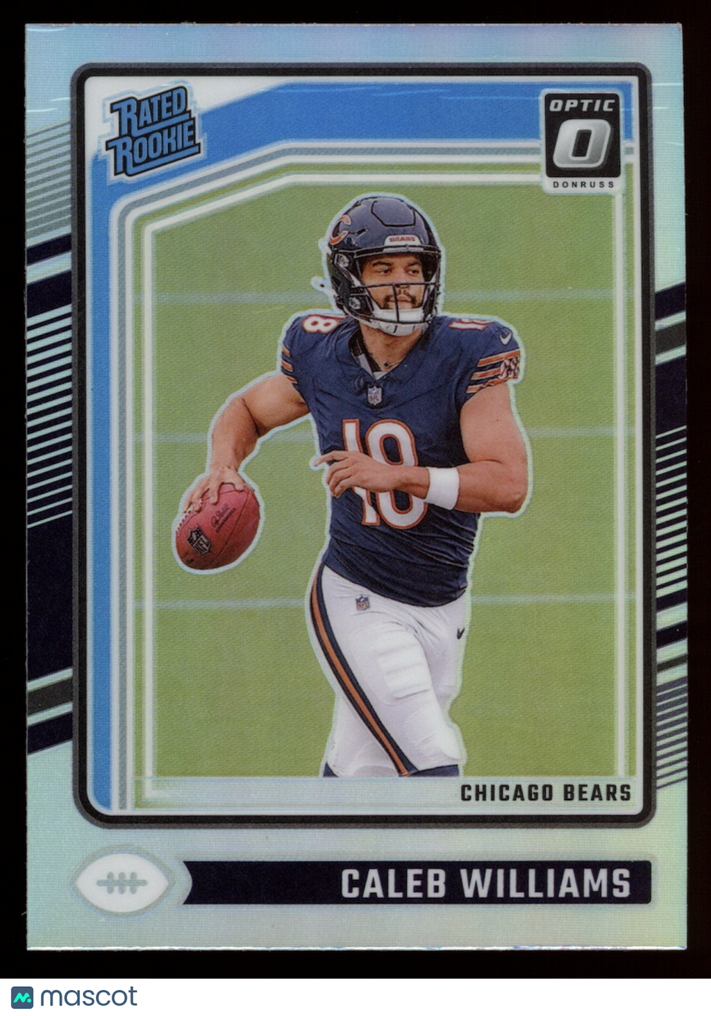CALEB WILLIAMS 2024 Panini Donruss Optic Rated Rookie Holo Prizm #201 Bears