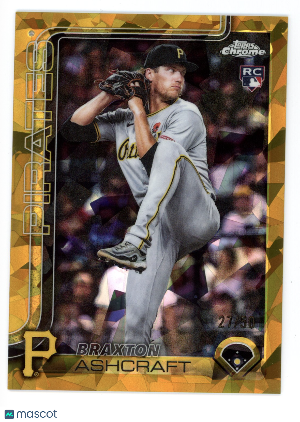 BRAXTON ASHCRAFT 2025 Topps Chrome Update Sapphire Rookie Gold /50 #USC142