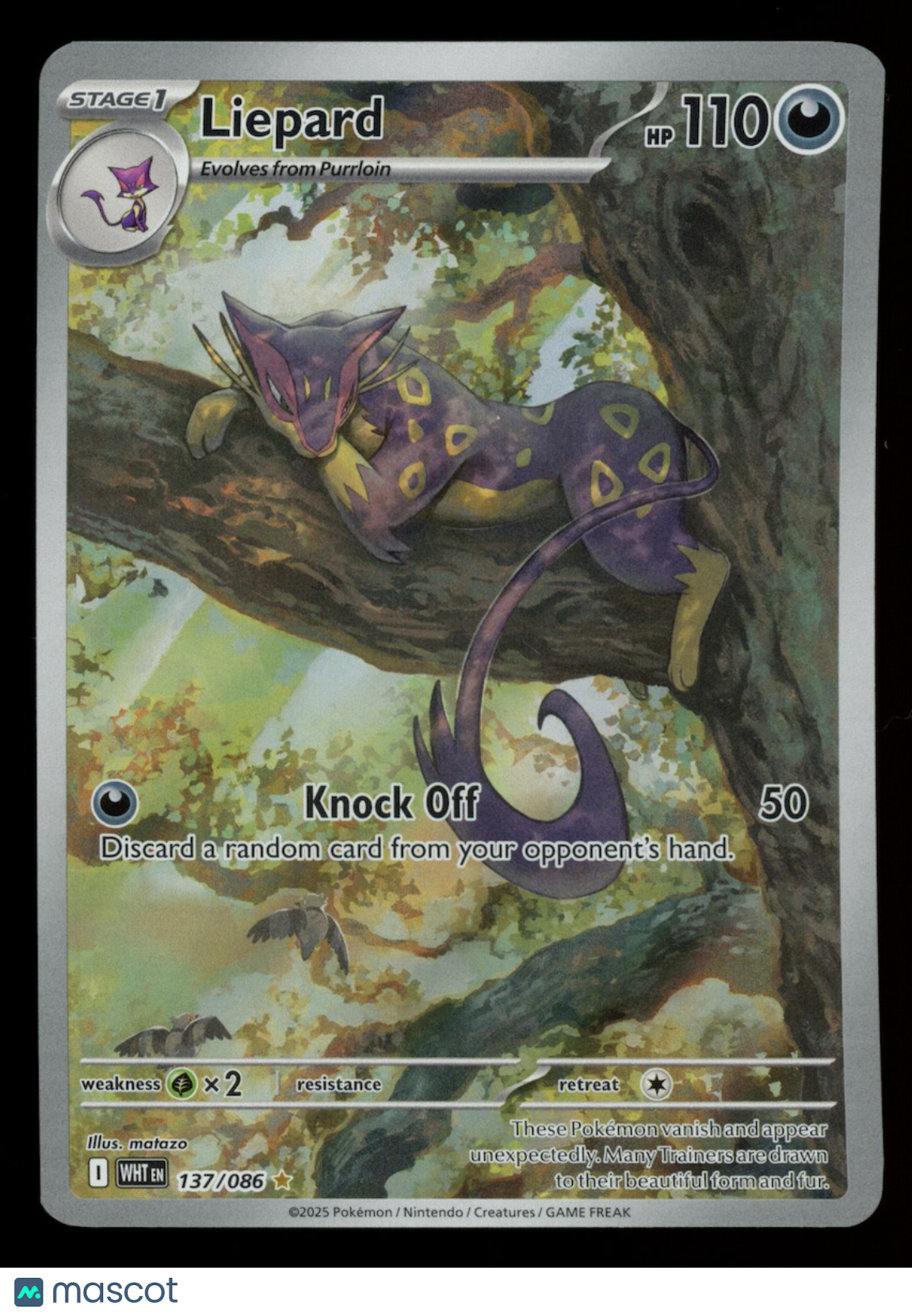 LIEPARD 2025 Pokemon Scarlet & Violet White Flare #137/86 Illustration Rare