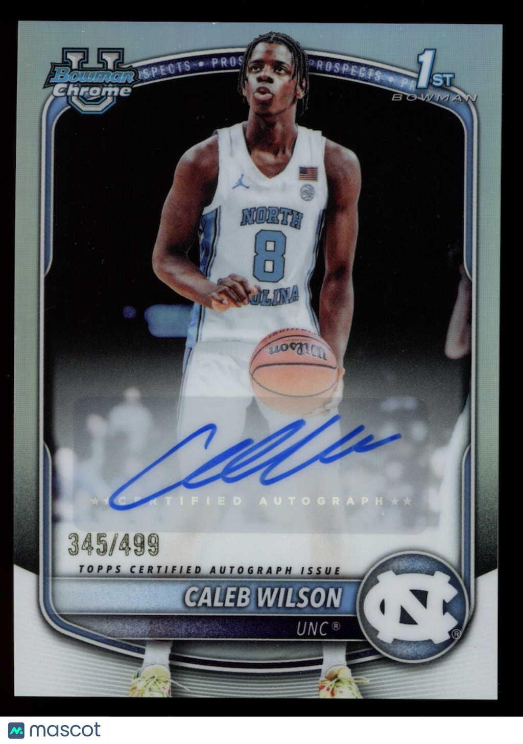 CALEB WILSON 2025-26 Bowman Chrome 1st Prospect Auto Refractor /499 #CPA-CL UNC
