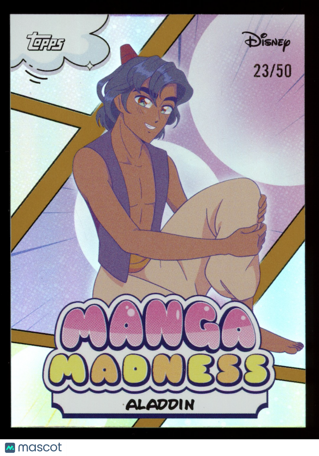 ALADDIN 2026 Topps Disney Neon Manga Madness Gold Foil /50 #MM-11