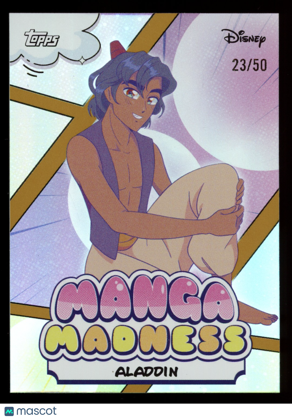 ALADDIN 2026 Topps Disney Neon Manga Madness Gold Foil /50 #MM-11